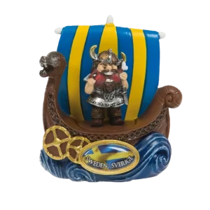 Magnet Souvenir Vikingskepp Viking som Äter