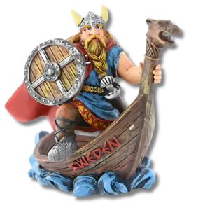 Vikingafigur med Sköld – På Äventyr till Havs - 10cm