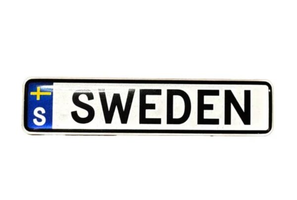 Magnet - Reg.skylt Sweden - 8 cm - Bild 2