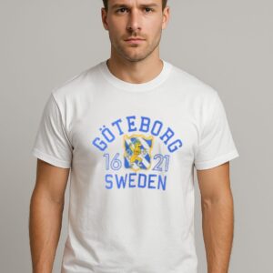 T-shirt Göteborg stadsvapen Vit