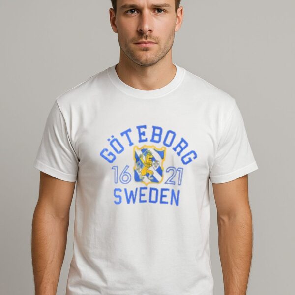 T-shirt Göteborg stadsvapen Vit