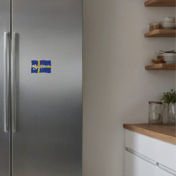 Magnet -  Svensk flagga, gummiaktig