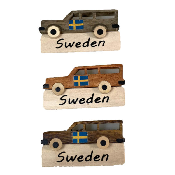 Nyckelring - Volvobil i trä - Bild 2